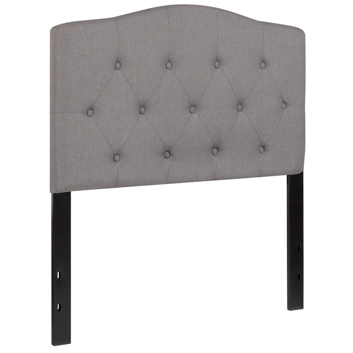 Lot # 1553 Flash Furniture Cambridge Tufted Upholstered Twin Size Headboard in Light Gray Fabric