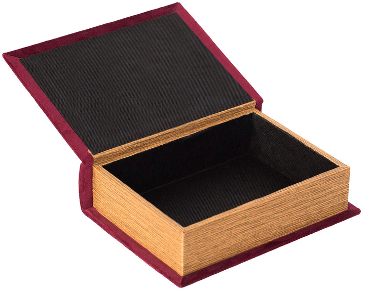 Lot # 959 Vintiquewise Book Trinket Box Red $14