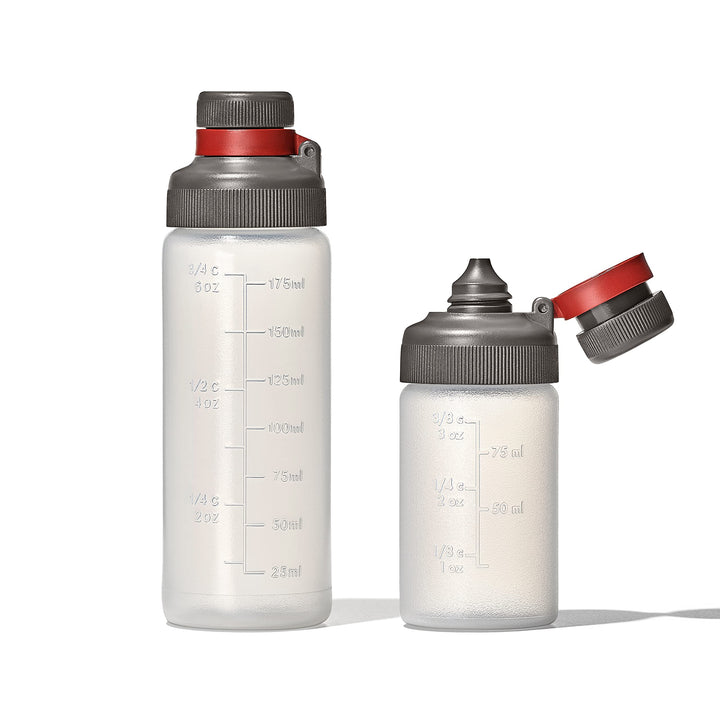 Lot # 948 OXO 3-pc Squeeze Bottle Set Clear $11