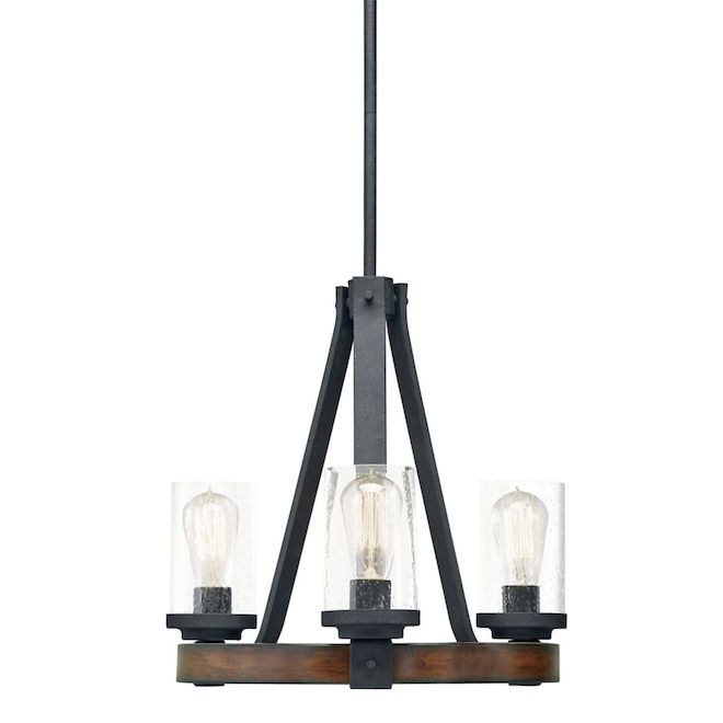 Lot # 1812 Barrington 3-Light Black Metal Pendant $224