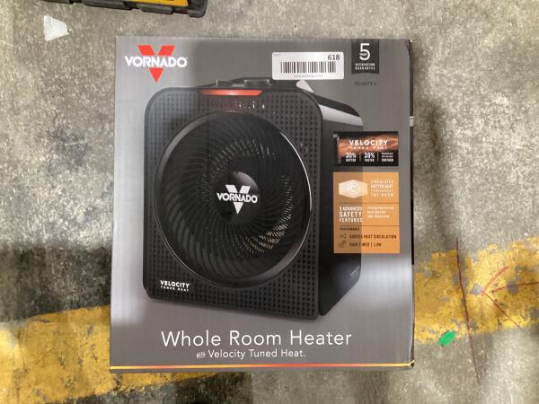 Lot # 618 Vornado Velocity 4 Whole Room Space Heater $80