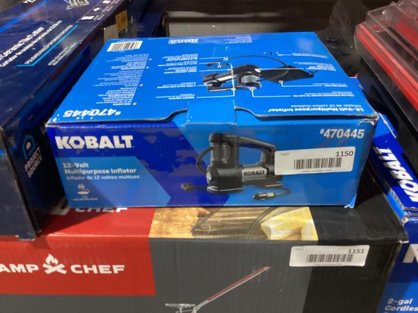 Lot # 1150 Kobalt Air Inflator (Power Source: Car) $40