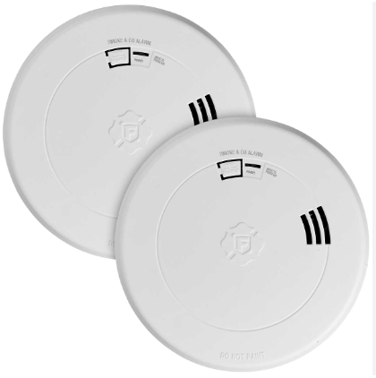 First Alert 2-in-1 Z-Wave Wireless Smoke Detector & Carbon Monoxide Alarm, Battery Operated- 4 Pack