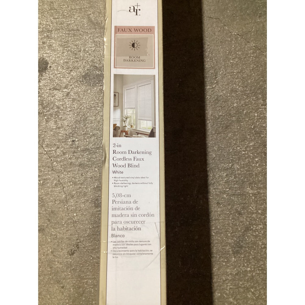 Lot # 1022 ALLEN  ROTH White 2-inch Faux Wood Blind - $75