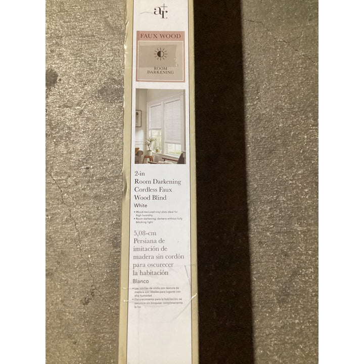 Lot # 1022 ALLEN  ROTH White 2-inch Faux Wood Blind - $75