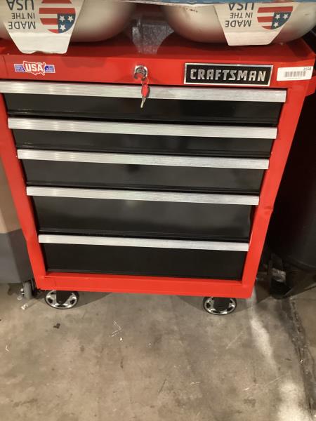 Lot # 2158 CRAFTSMAN Drawer Steel Rolling Tool Cabinet $299