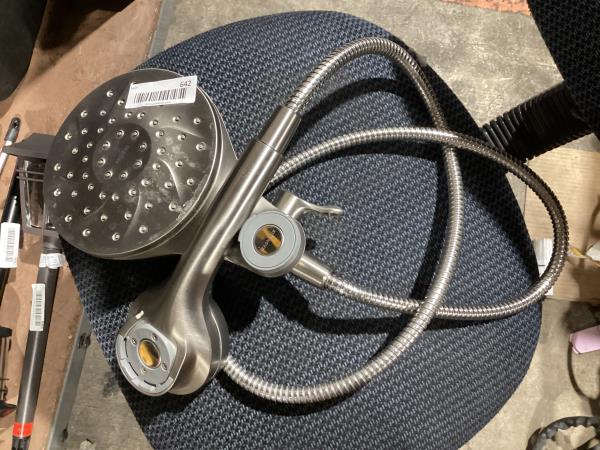 Lot # 642 MOEN Dual Shower Head System, Brushed Nickel $130