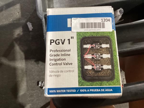 Lot # 1204 PGV Jar Top Valve 1 in. 150 PSI $26.85