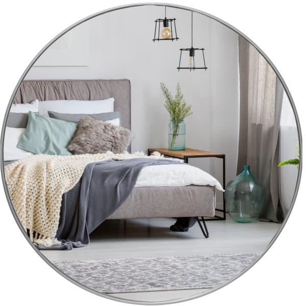 Lot # 1690 HBCY Creations Wall Mount 24 Inch Round Wall Mirror $65