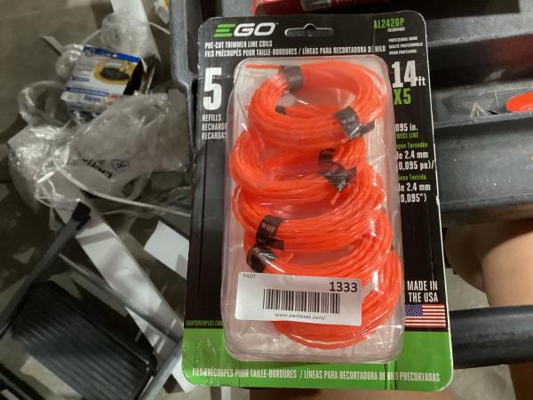 Lot # 1333 EGO Power AL2420P 0.095in Trimmer Line $17