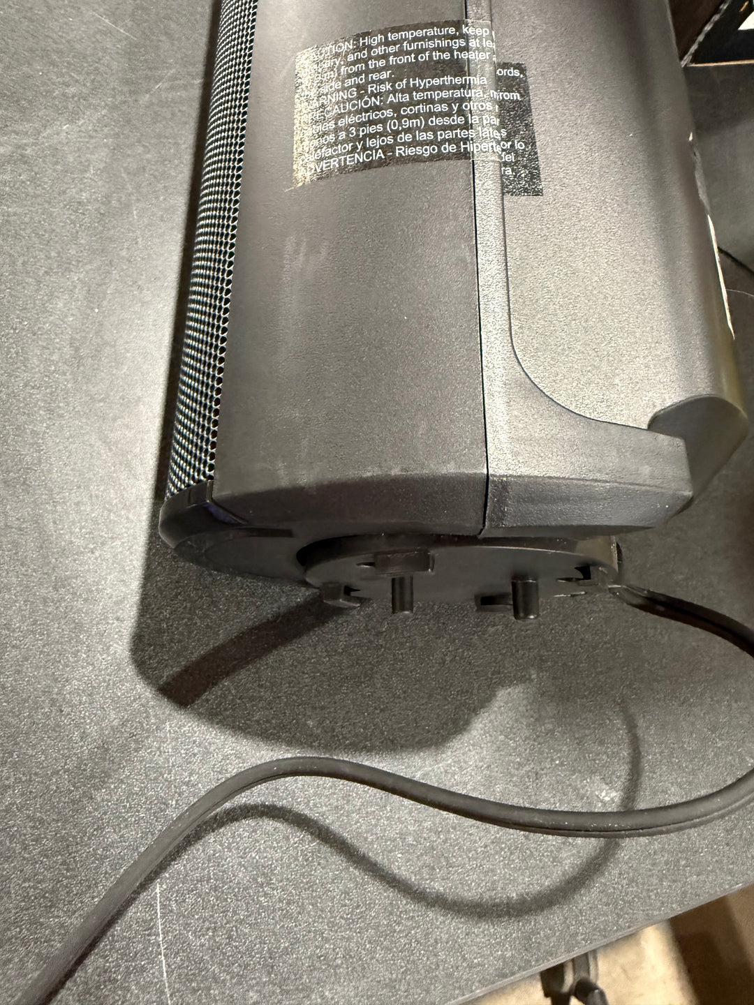 Lasko Ceramic Tower Heater with Remote Control, Black (used)