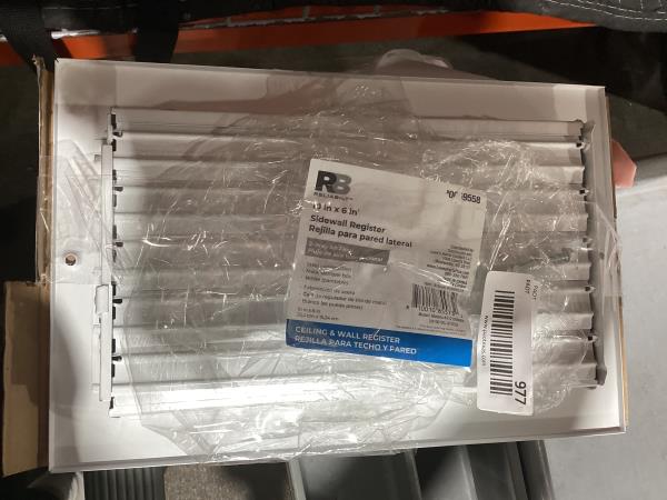 Lot # 977 RELIABILT 12-in x 6-in 1-way Curved Steel Sidewall