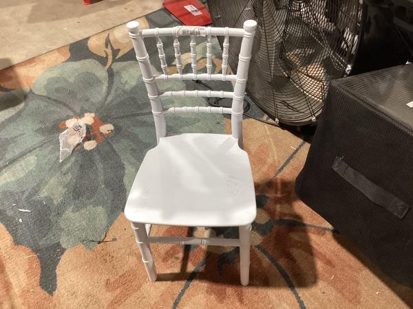 Lot # 2101 Hercules White Resin Kids Chiavari Chair $49