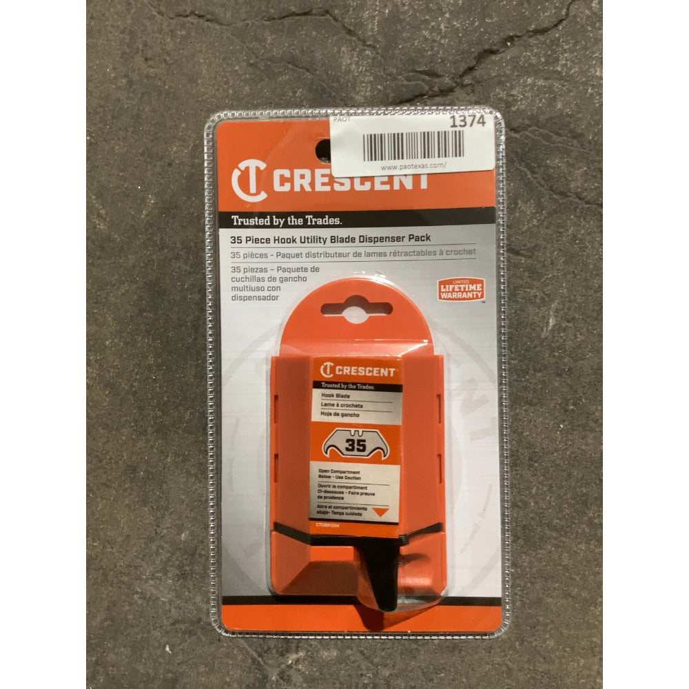 Lot # 1374 Crescent 35 Piece Hook Blade Pack $7.00