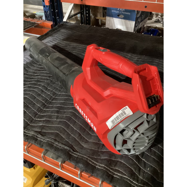 Lot # 1014 Craftsman V20 Cordless Leaf Blower - Red & Black, Portable, Handheld, 20V MAX