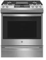 GE 30" Slide-In Front-Control Convection Gas Range with No Preheat Air Fry