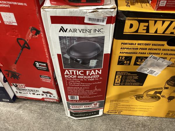Lot # 623 Air Vent Roof Mounted Power Attic Ventilator $131
