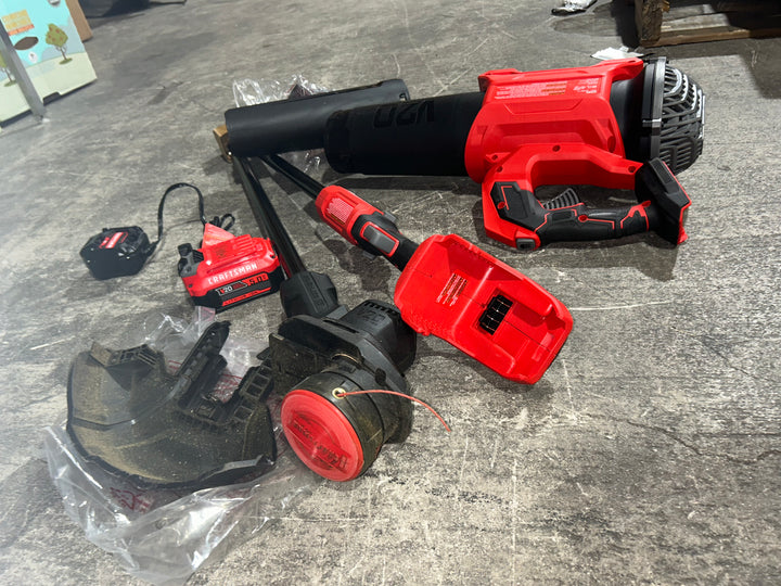 Kit combinado de recortadora de hilo y soplador de hojas inalámbrico CRAFTSMAN V20 Brushless RP de 20 voltios máx., 5 Ah (batería y cargador incluidos)