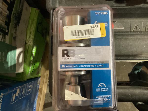 Lot # 1485 RELIABILT Gallo Interior Bed/Bath Privacy Knob $50