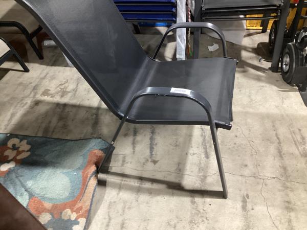 Lot # 2030 Mainstays Gray Sling Chair