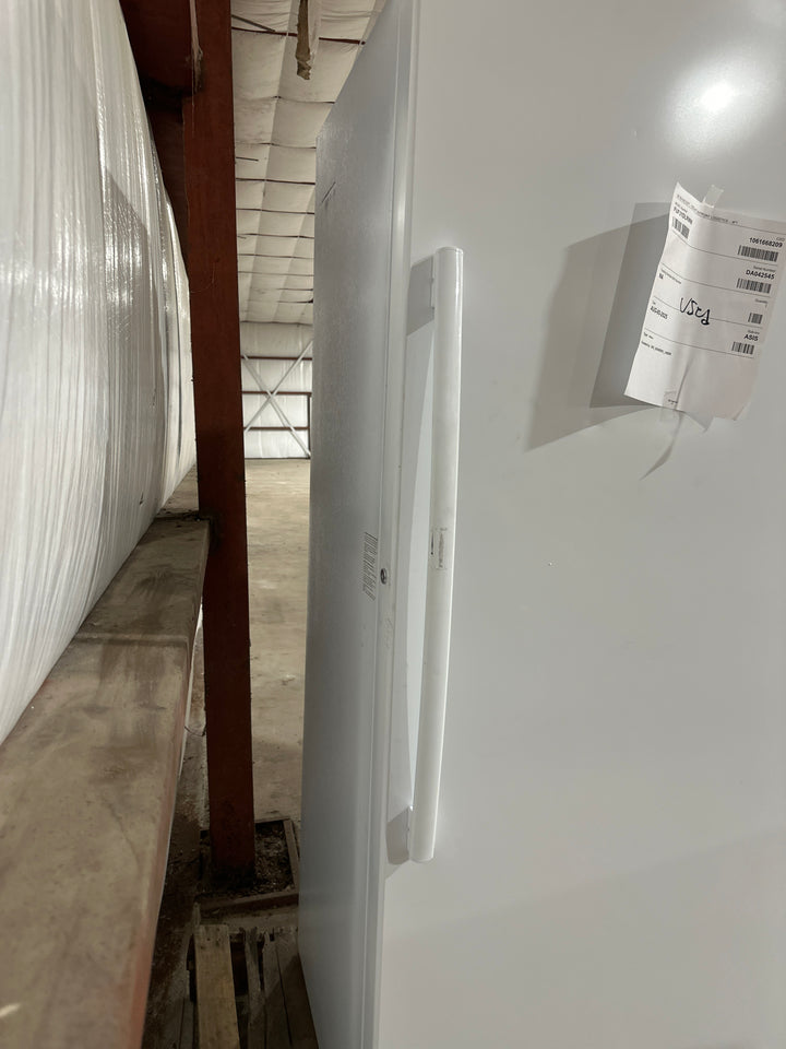 GE Garage Ready 21.3 cu. Ft. Frost Free Defrost Upright Freezer in White