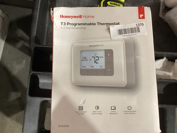 Lot # 1379 Honeywell Home 5-2 Day Prog. Thermostat $84.00