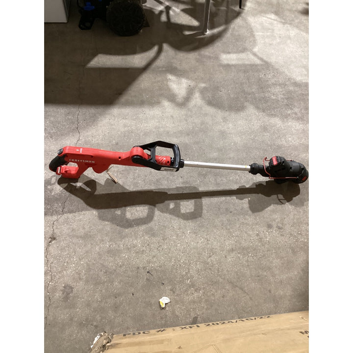 Lot # 1273 Craftsman CMES713 Electric String Trimmer - 14-inch Cutting Path, 6.5A, 8200 RPM, Red and Black