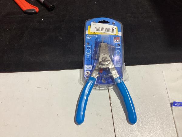 Lot # 217 8 in. Retaining Snap Ring Pliers $30