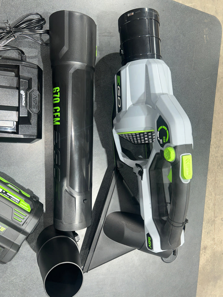 EGO POWER+ 56-volt 670-CFM 180-MPH Battery Handheld Leaf Blower 4 Ah (Battery and Charger Included) (USED)