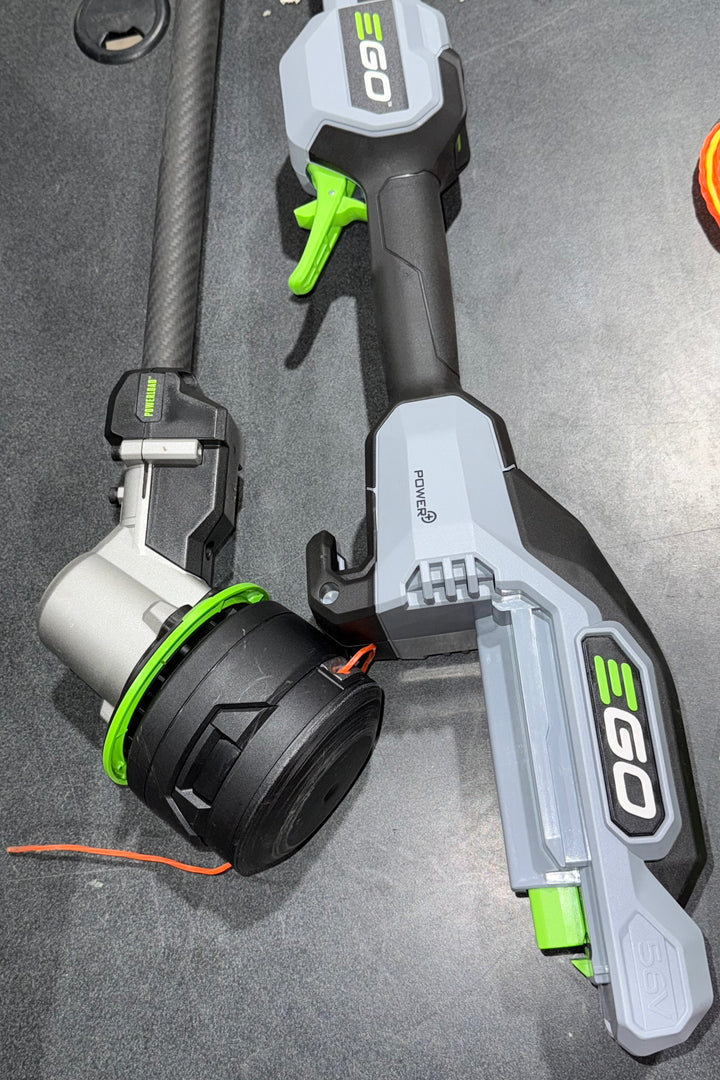 EGO POWER + POWERLOAD with LINE IQ 56-volt 16-in Telescopic Shaft Battery String Trimmer 4 Ah (Battery and Charger Included)(used)