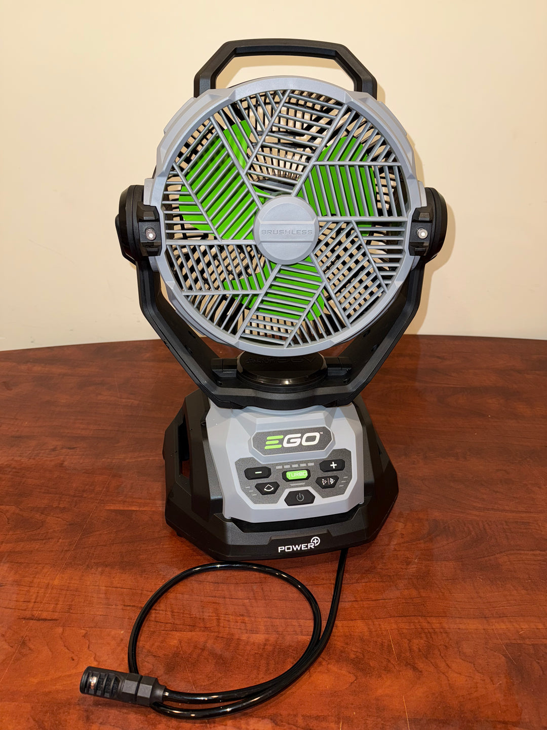 EGO 10-in High Velocity Indoor Oscillating Misting Jobsite Fan