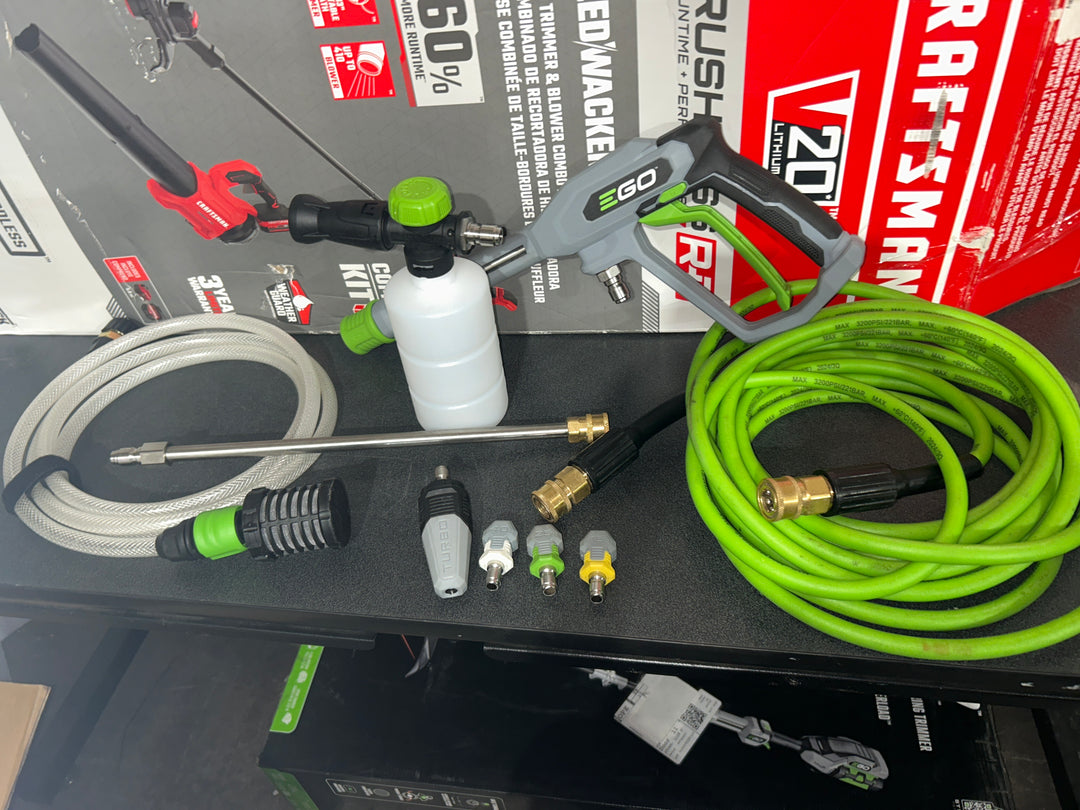 EGO POWER+ Compact 2100-PSI 1.2-GPM Cold Water Battery Pressure washer with 4 Spray Tips (USED)