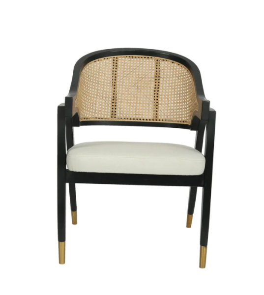 Lot # 2261 BizChair Cane Rattan Dining and Accent Chair $250