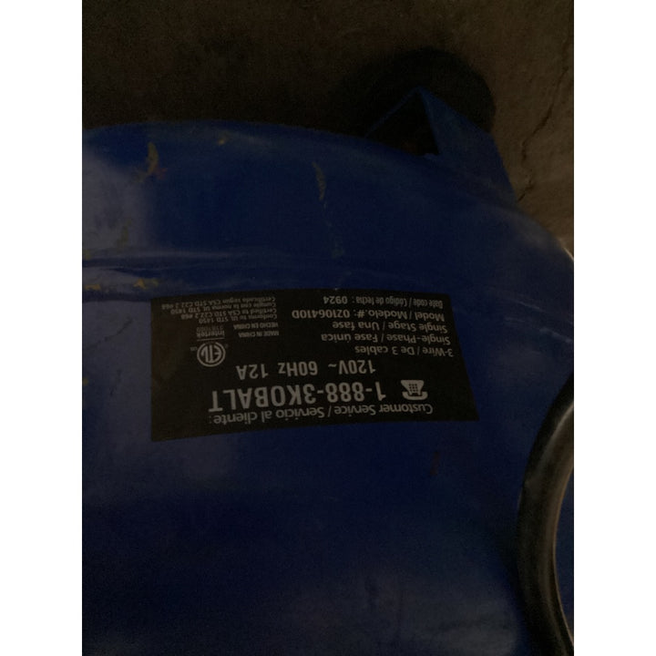 Lot # 2479 Kobalt Air Compressor $12.00