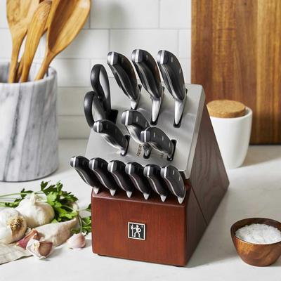 HENCKELS Forged Contour 14-pc Self-Sharpening Knife Block Set (USED)