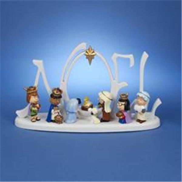 Lot # 469 Kurt S. Adler 10in. Peanuts(c) Nativity Scene $53