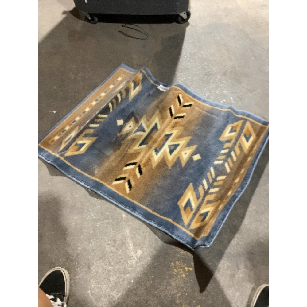 Lot # 745 Belnick LLC Geometric Area Rug BlueTan $20