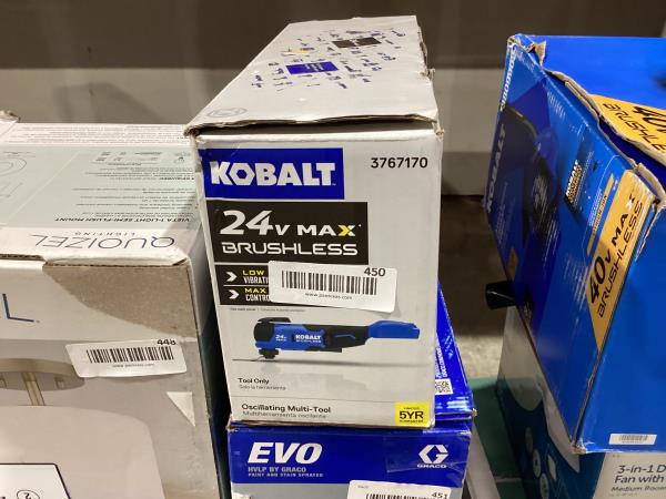 Lot # 450 Kobalt Cordless Brushless 24-volt $99