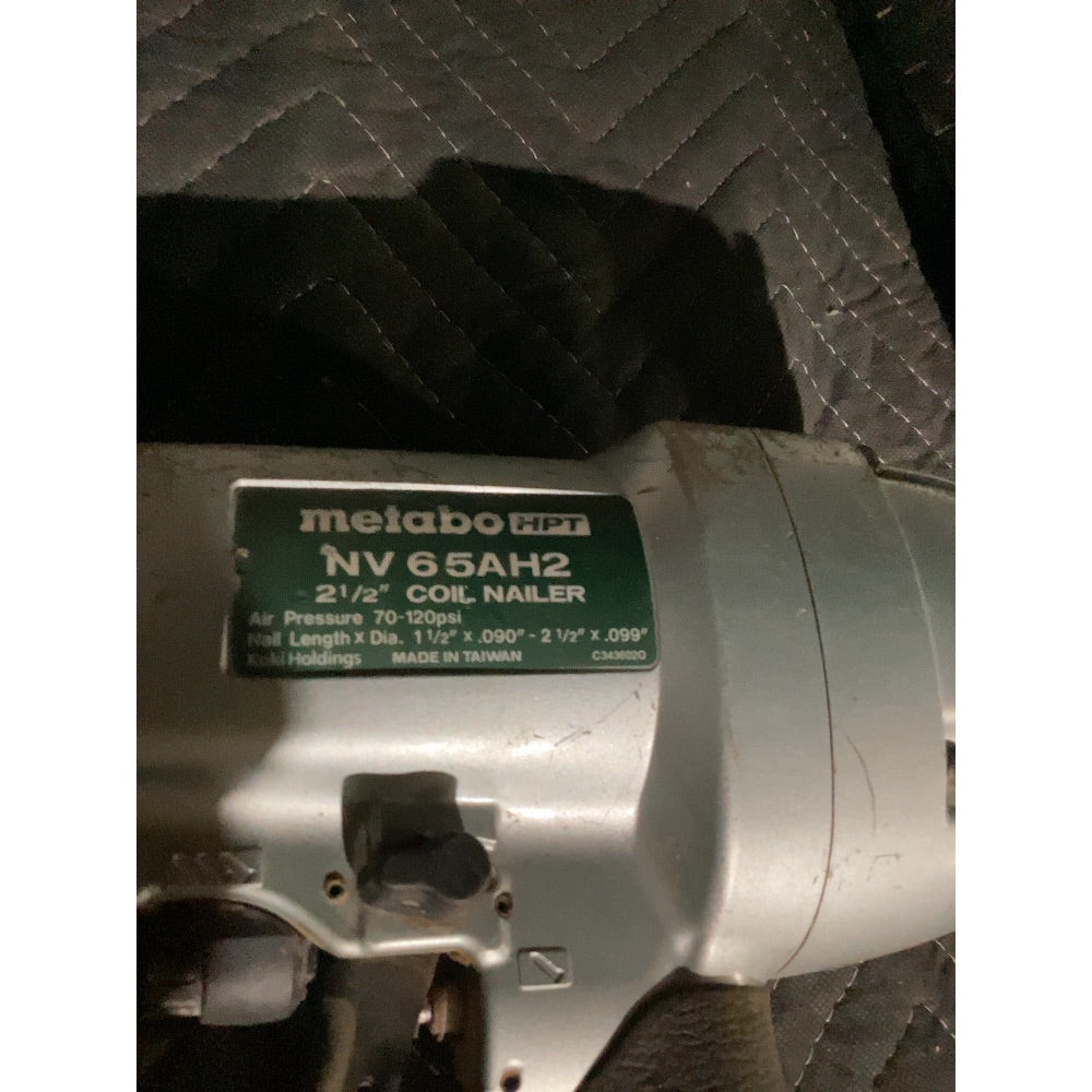 Lot # 615 Metabo HPT NV65AH2 Coil Nailer $170