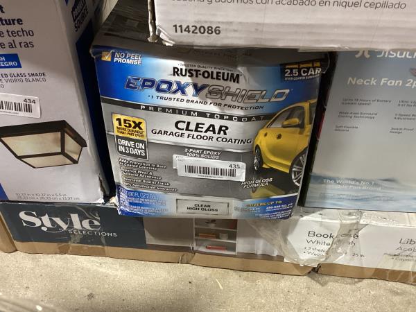 Lot # 435 Rust-Oleum Clear Garage Floor Coating Kit $185