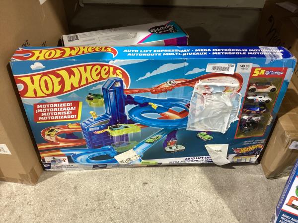 Lot # 1526 Hot Wheels City Auto Lift Expressway Track Set