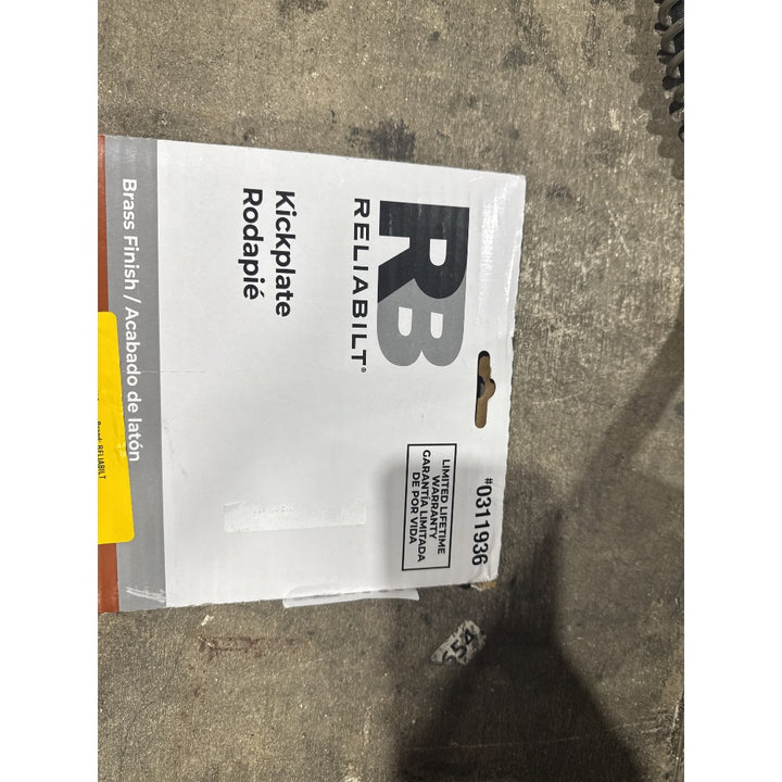 Lot # 468 RELIABILT Brass Kickplate 8x34 32293BBBDLG $30