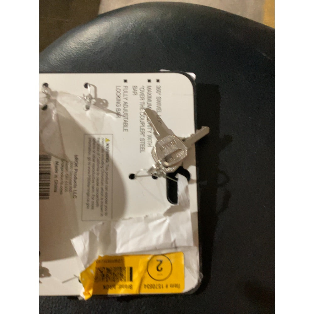 Lot # 675 bROK Anti-Towing Coupler Lock $24.99