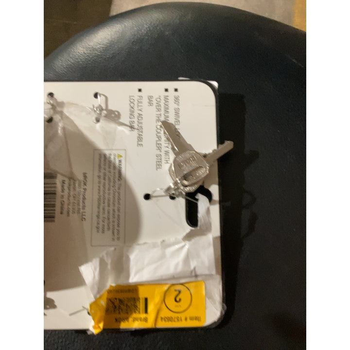 Lot # 675 bROK Anti-Towing Coupler Lock $24.99