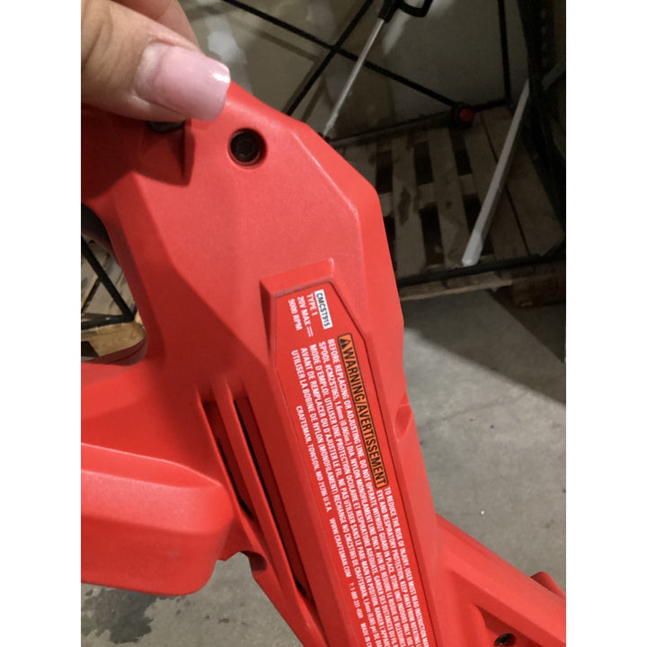 Lot # 1417 CRAFTSMAN Cordless String Trimmer, Red and Black, Efficient Trimming