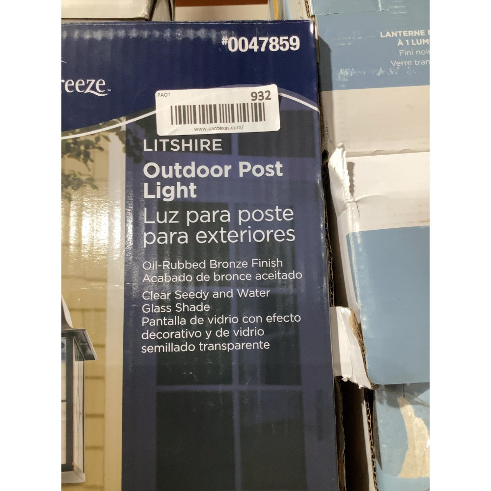 Lot # 932 Harbor Breeze Post Light $60.00