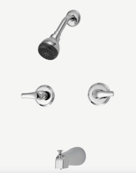 Lot # 1361 Project SourceRound Bathtub and Shower Faucet $80