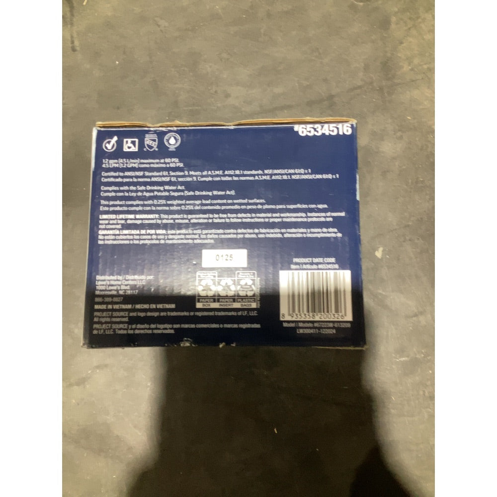 Lot # 1251 Project Source Bathroom Sink Faucet $33