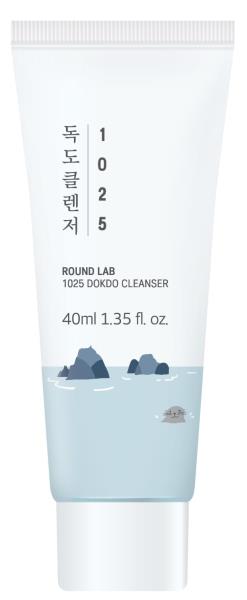 Lot # 786 ROUND LAB 1025 Dokdo Cleanser 1.35 Fl Oz(Mini Travel Size), Low pH Facial Cleanser for Sensitive Skin, Rich Soft Bubbles for Deep Cleansing, Hydrating Face Wash with Deep Sea Water, Korean Skin Care
