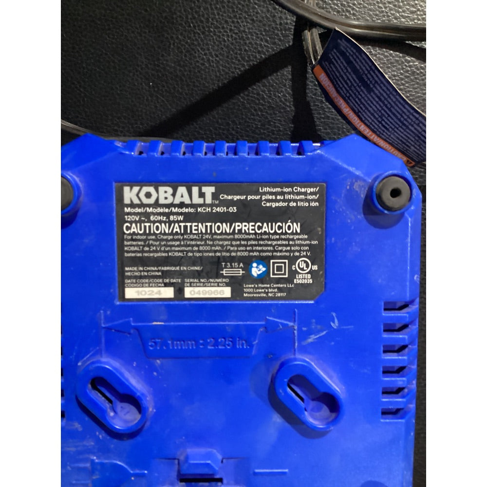 Lot # 1064 KOBALT KCH 2401-03 Charger $40